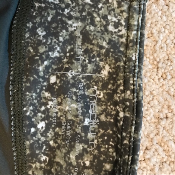 Hylete Capri Athletic Leggings Womens Size M Green - Picture 6 of 9